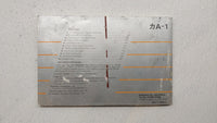 1992 Toyota Camry Owners Manual Book Guide OEM Used Auto Parts - Oemusedautoparts1.com