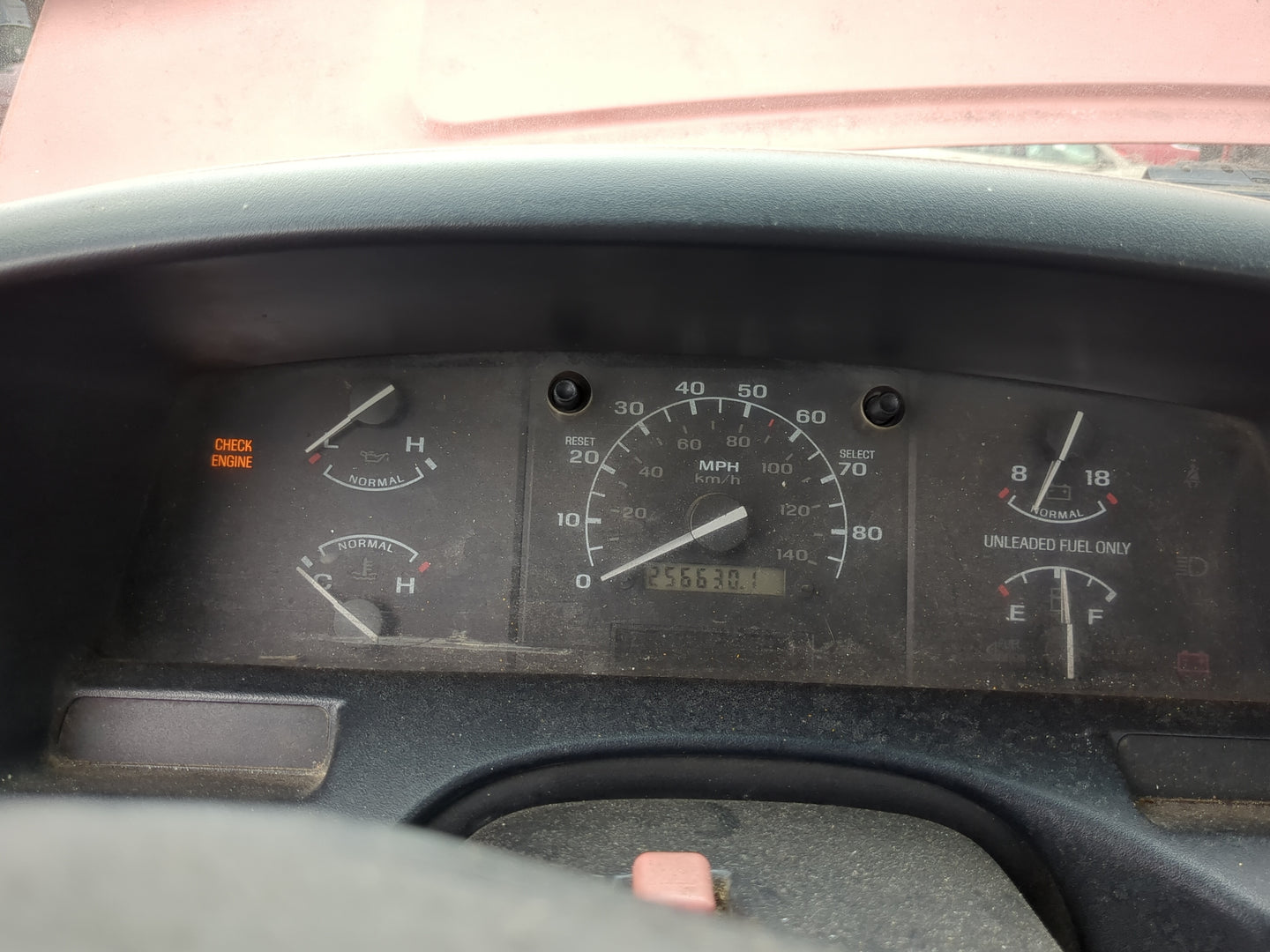 1994-1995 Ford F-150 Instrument Cluster Speedometer Gauges Fits Fits 1994 1995 OEM Used Auto Parts - Oemusedautoparts1.com
