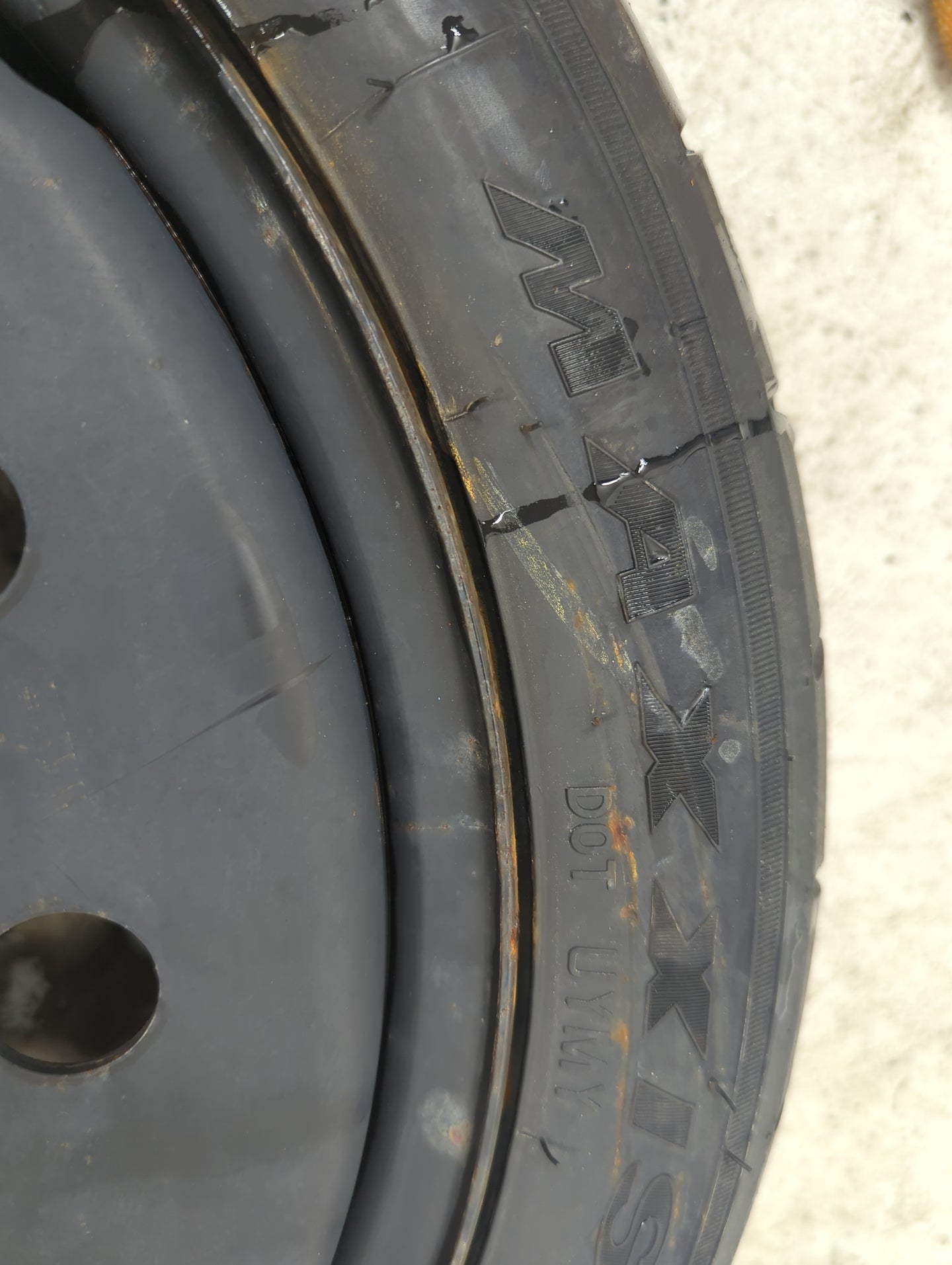 1994-1995 Ford Mustang Spare Donut Tire Wheel Rim Oem - Oemusedautoparts1.com
