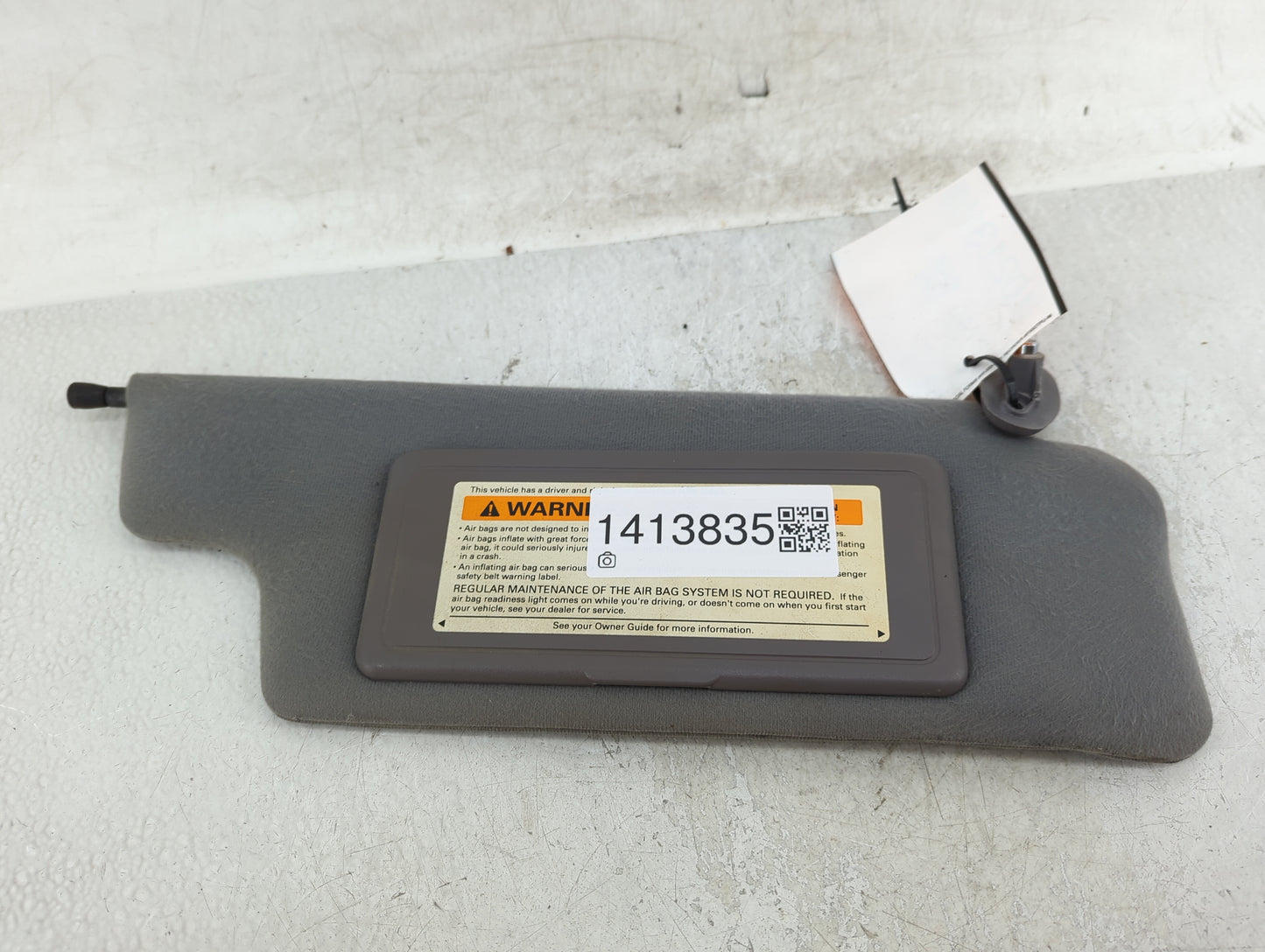 1994 Ford Probe Sun Visor Shade Replacement Passenger Right Mirror Fits OEM Used Auto Parts - Oemusedautoparts1.com