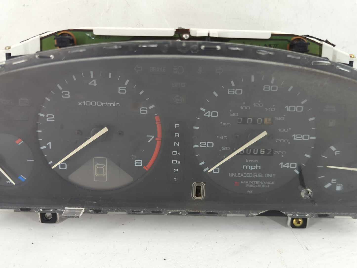1994 Honda Accord Instrument Cluster Speedometer Gauges Fits OEM Used Auto Parts - Oemusedautoparts1.com