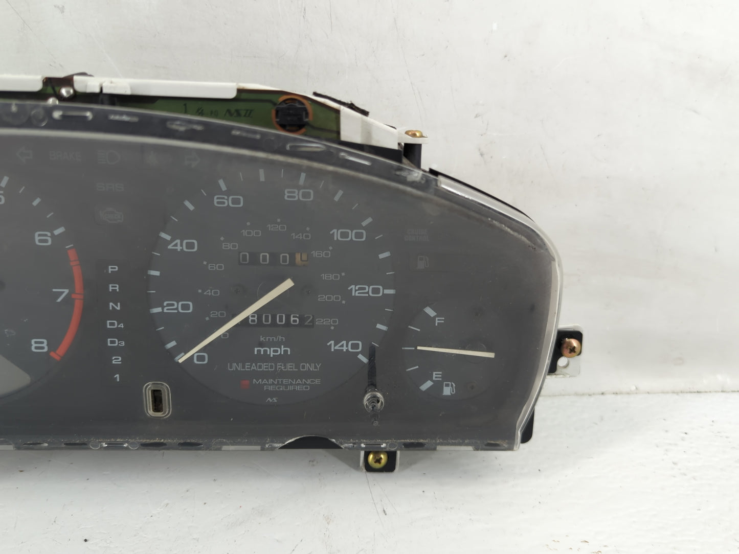1994 Honda Accord Instrument Cluster Speedometer Gauges Fits OEM Used Auto Parts - Oemusedautoparts1.com