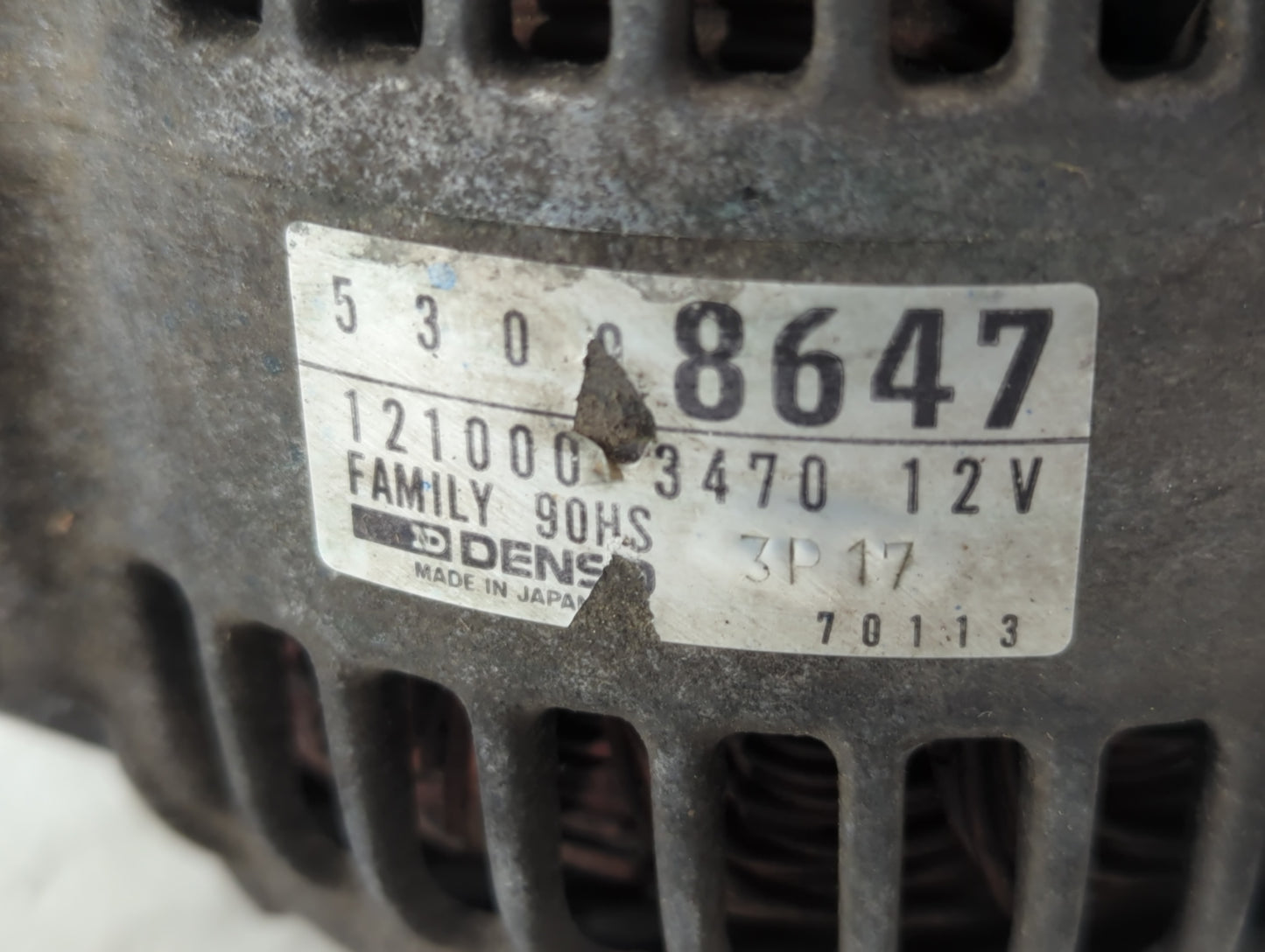 1993-1995 Jeep Grand Cherokee Alternator Replacement Generator Charging Assembly Engine OEM P/N:121000-3470 53008647 Fits OE