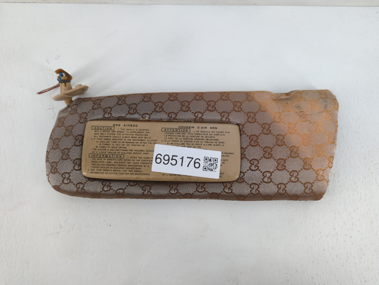 1994 Lexus Es300 Sun Visor Shade Replacement Driver Left Mirror Fits OEM Used Auto Parts - Oemusedautoparts1.com