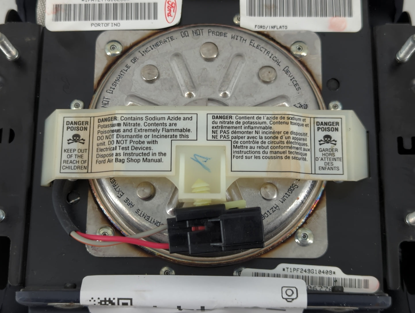 1994 Mercury Grand Marquis Air Bag Driver Left Steering Wheel Mounted - Oemusedautoparts1.com