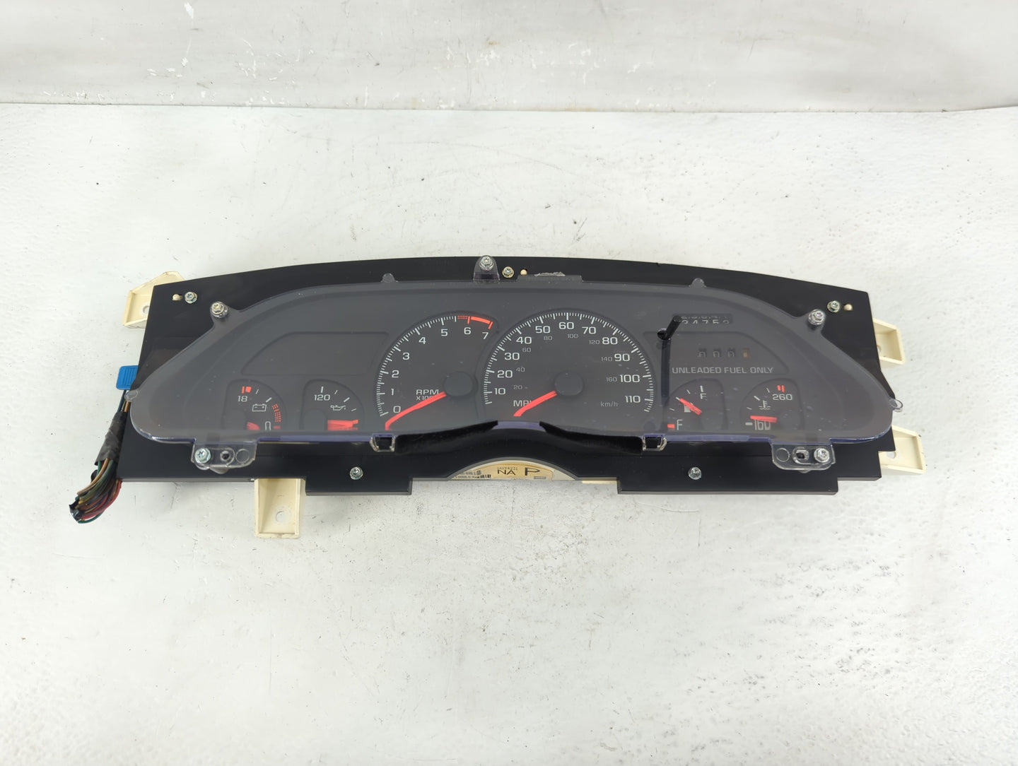 1995 Chevrolet Camaro Instrument Cluster Speedometer Gauges Miles: Fits OEM Used Auto Parts - Oemusedautoparts1.com
