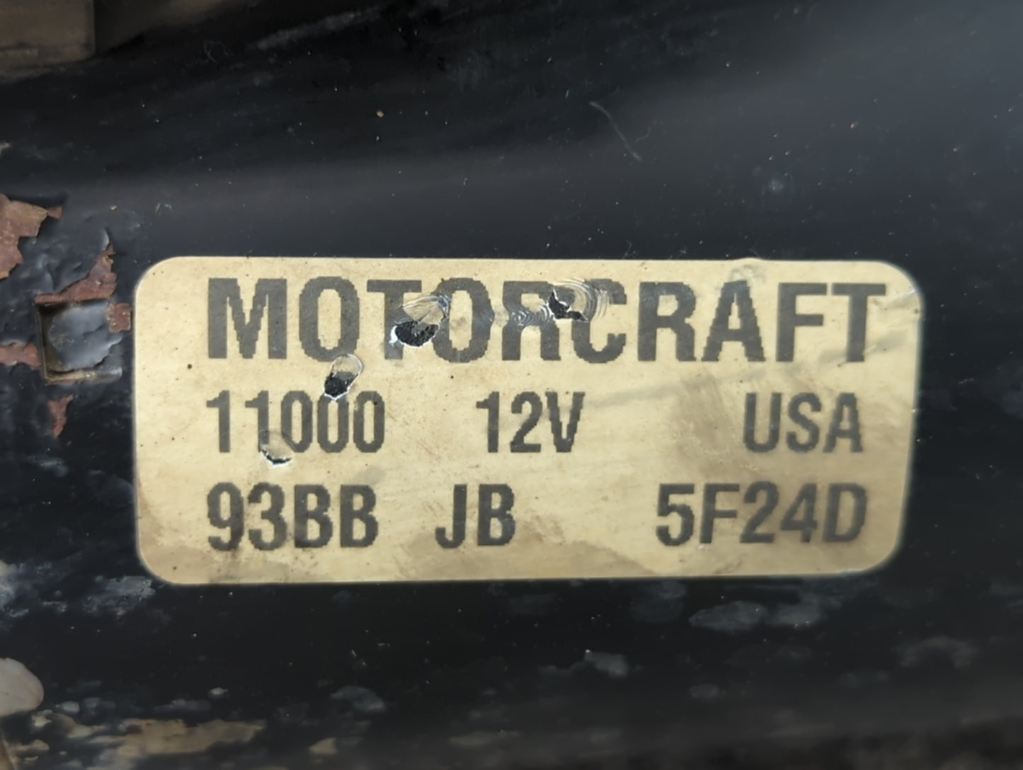 1995-2000 Ford Contour Car Starter Motor Solenoid OEM P/N:93BB JB 5F24D Fits OEM Used Auto Parts - Oemusedautoparts1.com