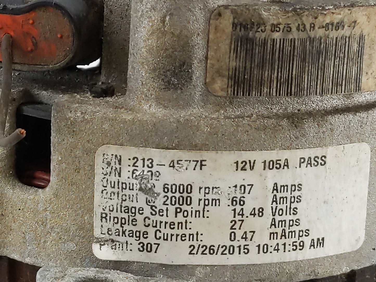 1995 Gmc Sierra 2500 Alternator Replacement Generator Charging Assembly Engine OEM P/N:213-4577F Fits OEM Used Auto Parts - 