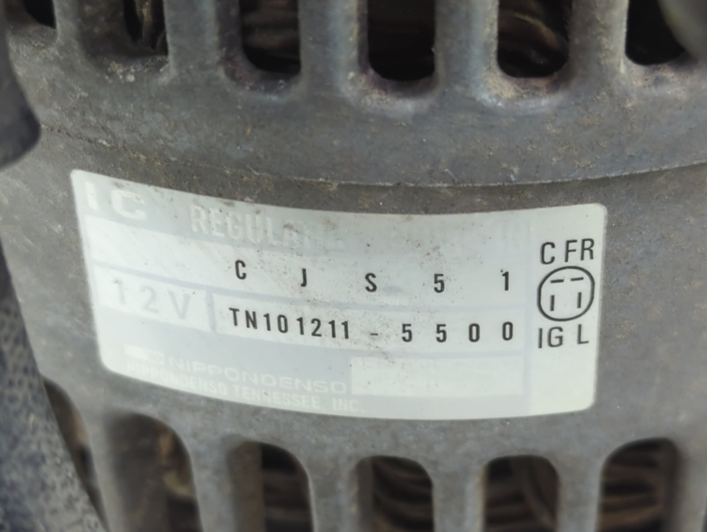 1995-1997 Honda Accord Alternator Replacement Generator Charging Assembly Engine OEM P/N:TN101211-5500 Fits Fits 1995 1996 1