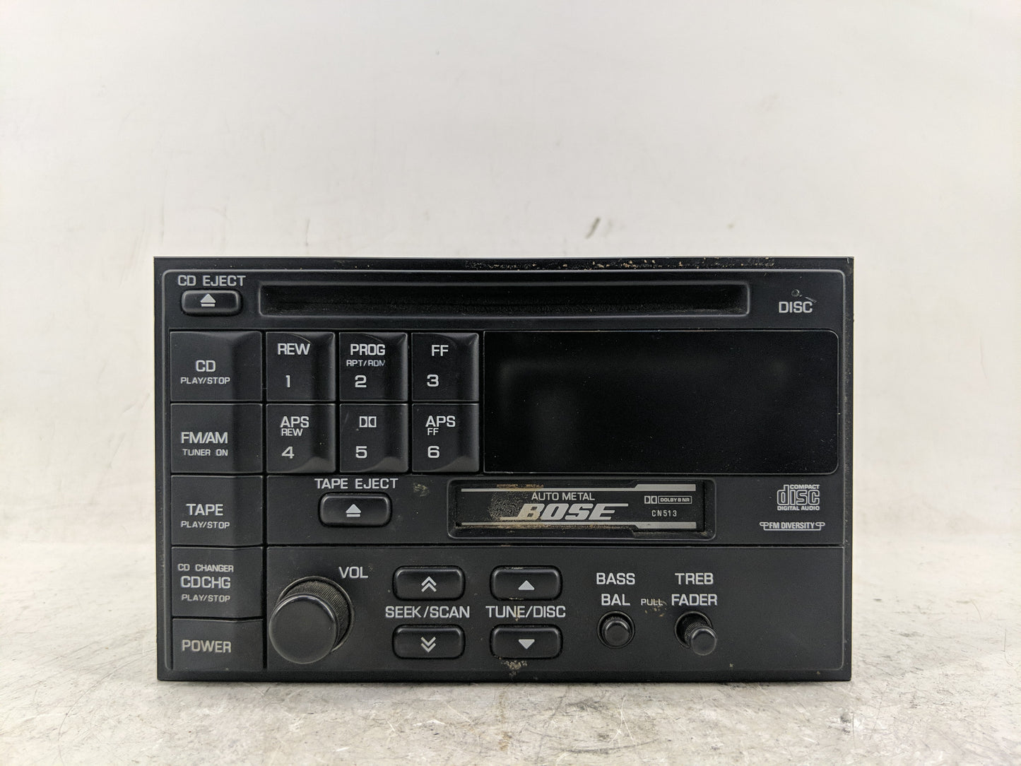 1995-1997 Infiniti J30 Radio AM FM Cd Player Receiver Replacement P/N:PP20831 Fits Fits 1995 1996 1997 OEM Used Auto Parts -