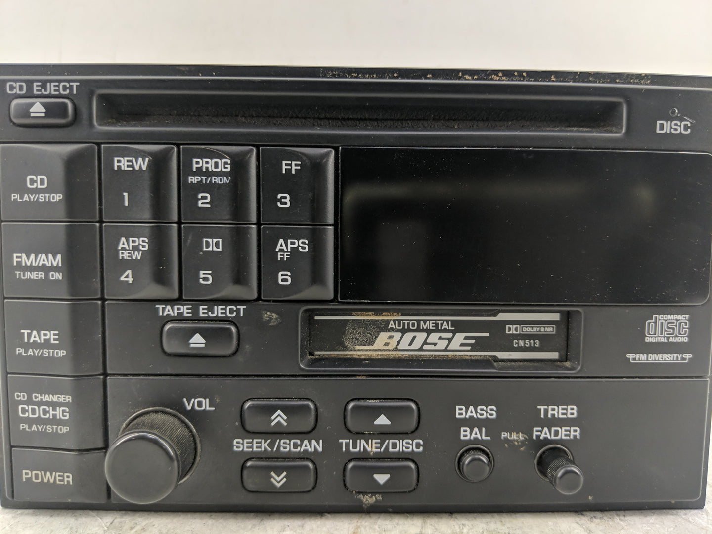 1995-1997 Infiniti J30 Radio AM FM Cd Player Receiver Replacement P/N:PP20831 Fits Fits 1995 1996 1997 OEM Used Auto Parts -