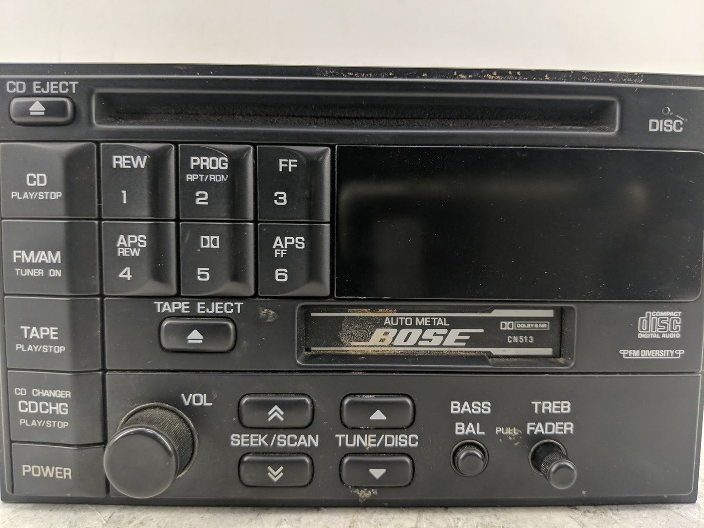 1995-1997 Infiniti J30 Radio AM FM Cd Player Receiver Replacement P/N:PP20831 Fits Fits 1995 1996 1997 OEM Used Auto Parts -