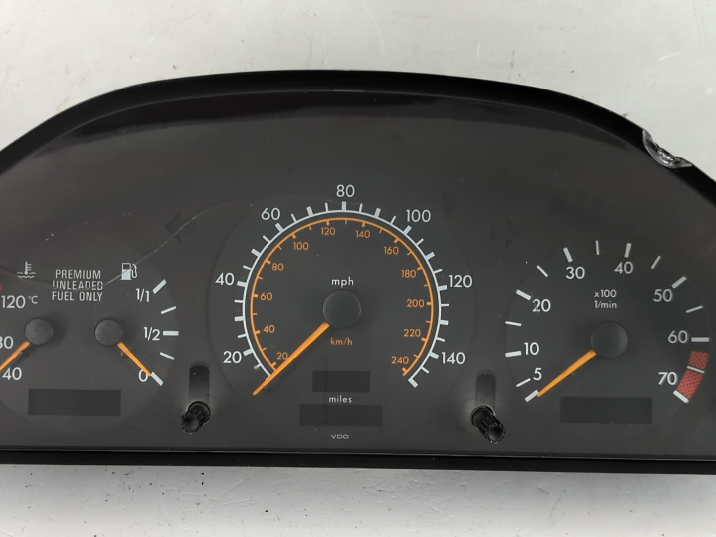 1995 Mercedes-Benz C220 Instrument Cluster Speedometer Gauges Miles: Fits OEM Used Auto Parts - Oemusedautoparts1.com