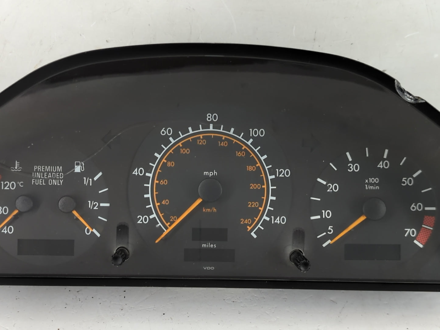 1995 Mercedes-Benz C220 Instrument Cluster Speedometer Gauges Miles: Fits OEM Used Auto Parts - Oemusedautoparts1.com