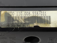 1995 Mercedes-Benz C220 Instrument Cluster Speedometer Gauges Miles: Fits OEM Used Auto Parts - Oemusedautoparts1.com
