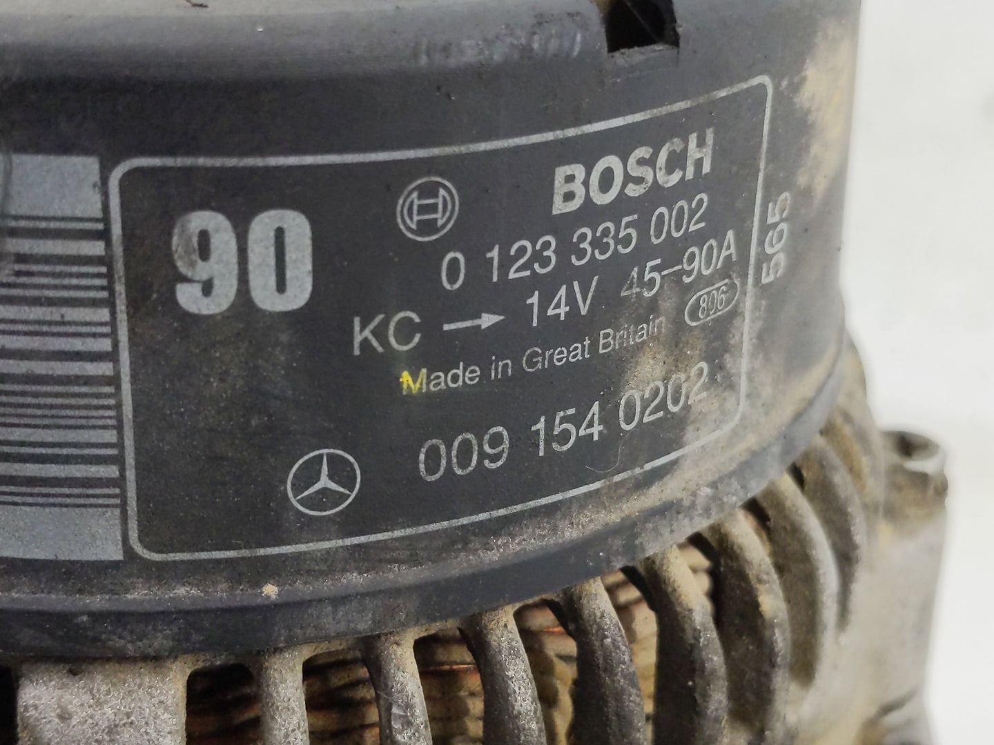 1994-1996 Mercedes-Benz C220 Alternator Replacement Generator Charging Assembly Engine OEM P/N:009 154 0202 0 123 335 002 Fi