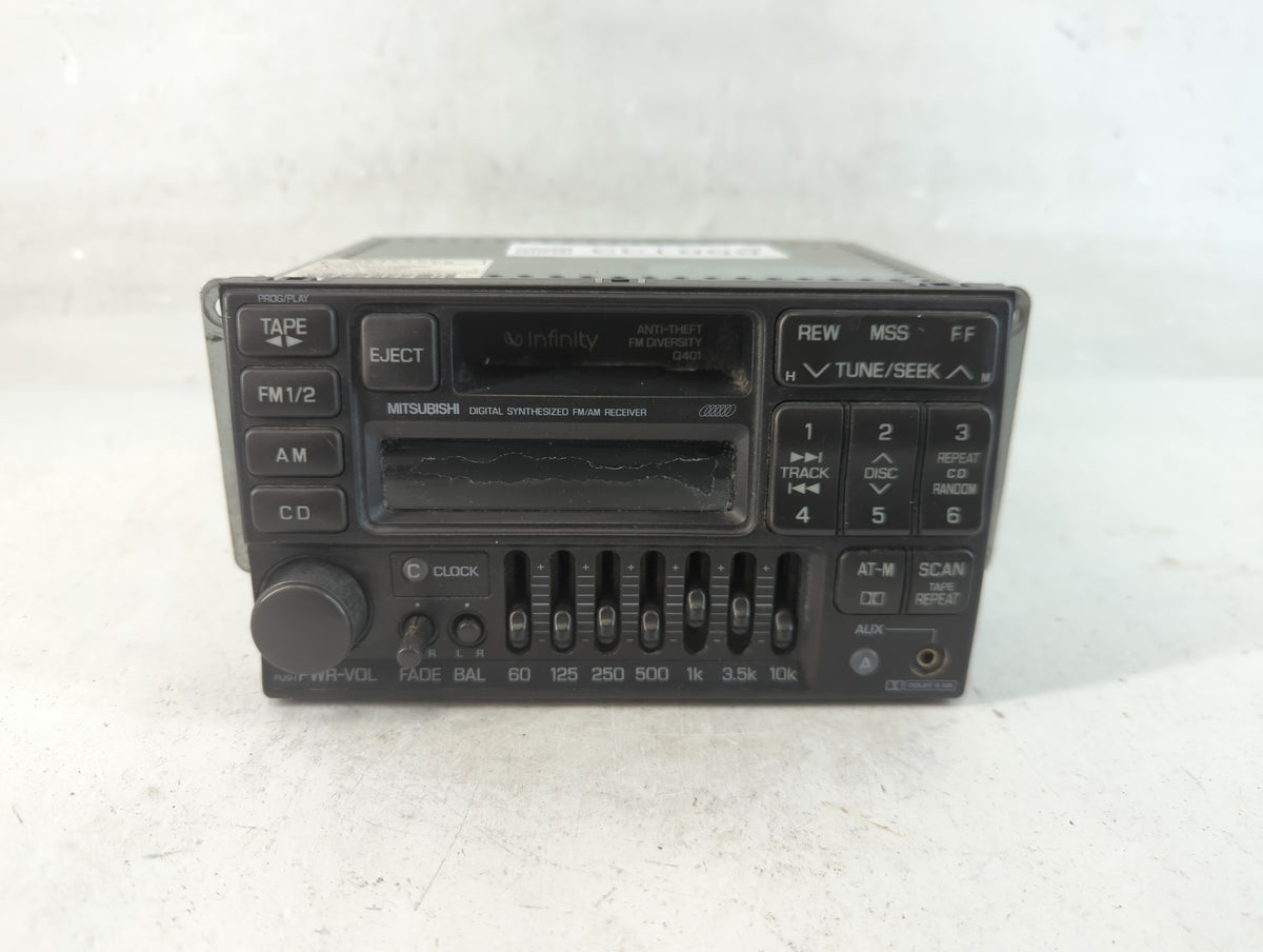 1993-1996 Mitsubishi 3000gt Radio AM FM Cd Player Receiver Replacement P/N:MR141228 47019073 Fits Fits 1993 1994 1995 1996 O