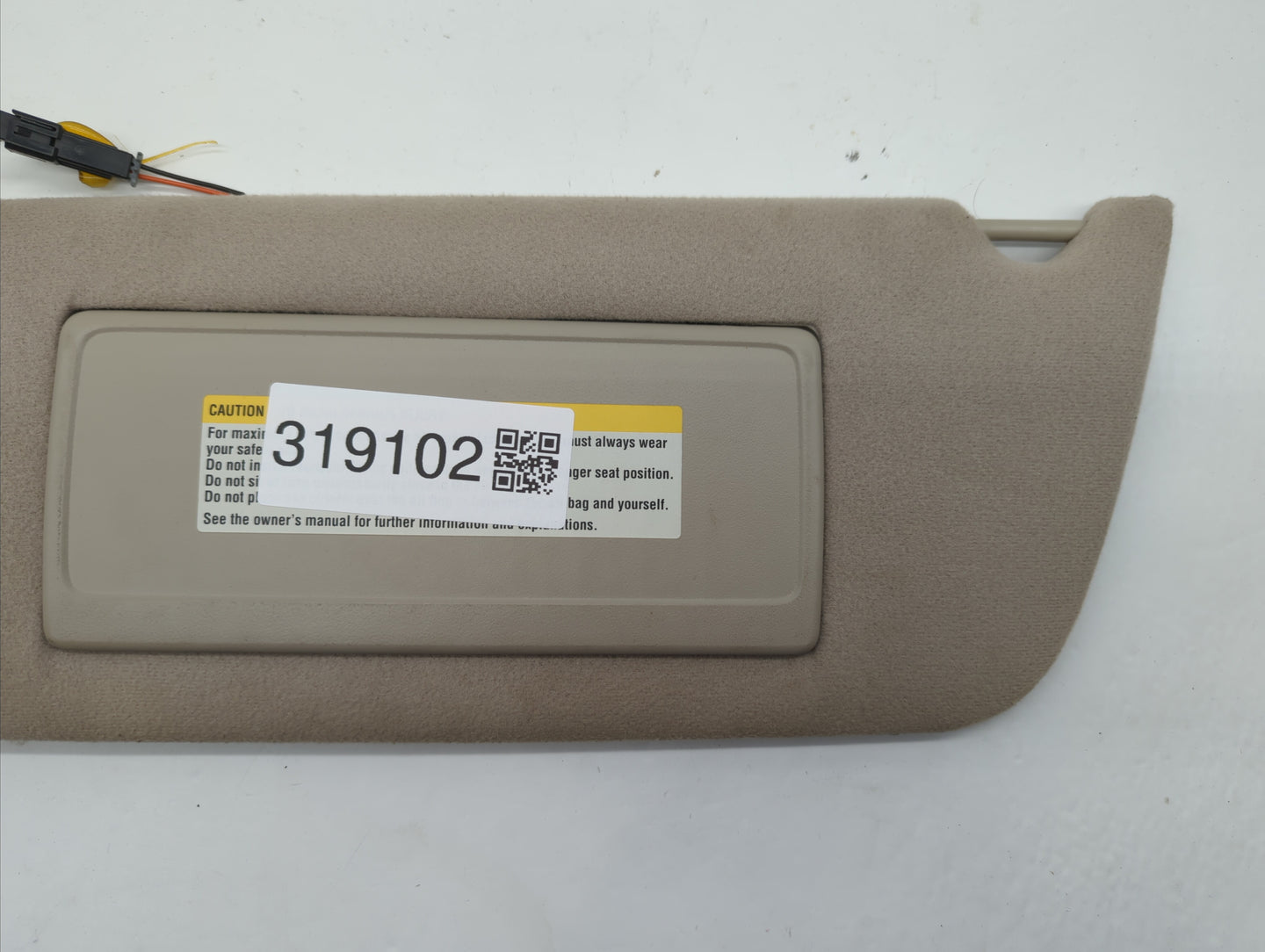 1996 Cadillac Deville Sun Visor Shade Replacement Driver Left Mirror Fits OEM Used Auto Parts - Oemusedautoparts1.com