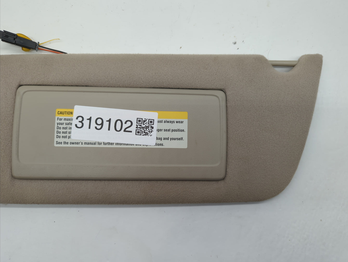 1996 Cadillac Deville Sun Visor Shade Replacement Driver Left Mirror Fits OEM Used Auto Parts - Oemusedautoparts1.com
