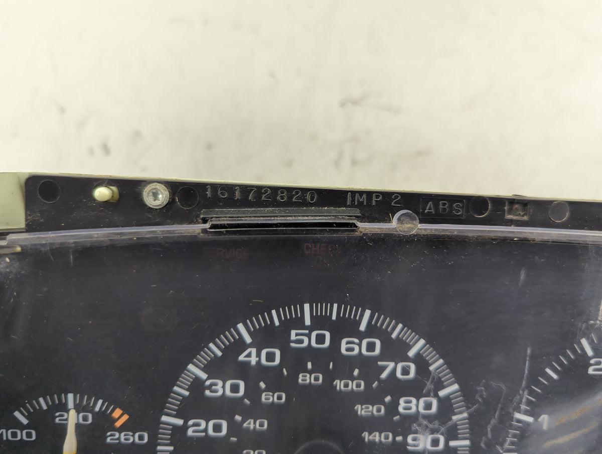 1995-1997 Chevrolet Blazer Instrument Cluster Speedometer Gauges P/N:16172820 16215416 Miles:128K Fits Fits 1995 1996 1997 O