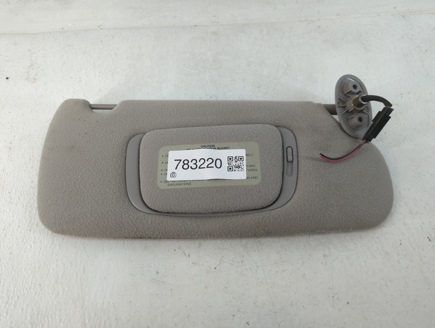 1996 Chrysler Town & Country Sun Visor Shade Replacement Passenger Right Mirror Fits OEM Used Auto Parts - Oemusedautoparts1