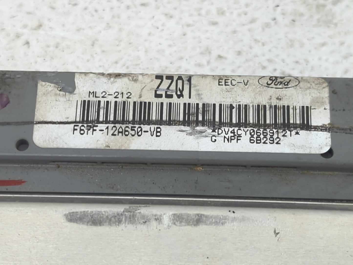 1995-1996 Ford Ranger PCM Engine Control Computer ECU ECM PCU OEM P/N:F6PF-12A650-VB ML2-212 Fits Fits 1995 1996 OEM Used Au