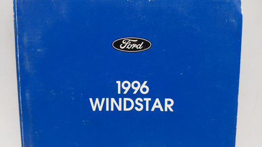 1996 Ford Windstar Owners Manual Book Guide OEM Used Auto Parts