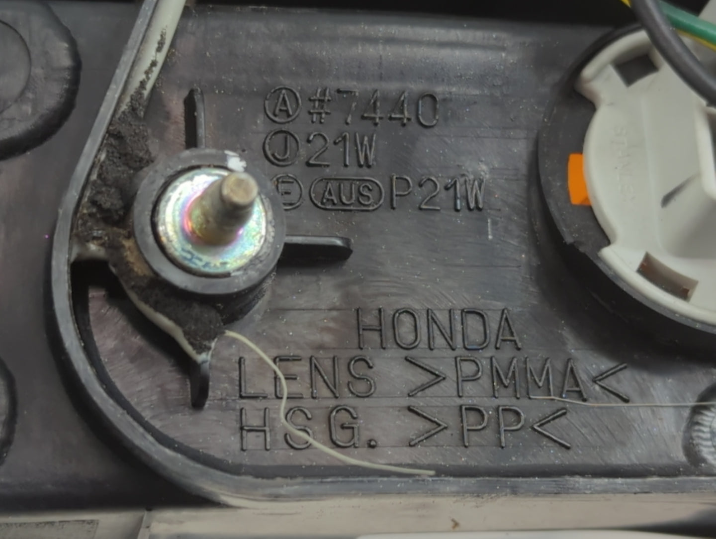 1996-1998 Honda Civic Tail Light Assembly Driver Left OEM Fits Fits 1996 1997 1998 OEM Used Auto Parts - Oemusedautoparts1.c
