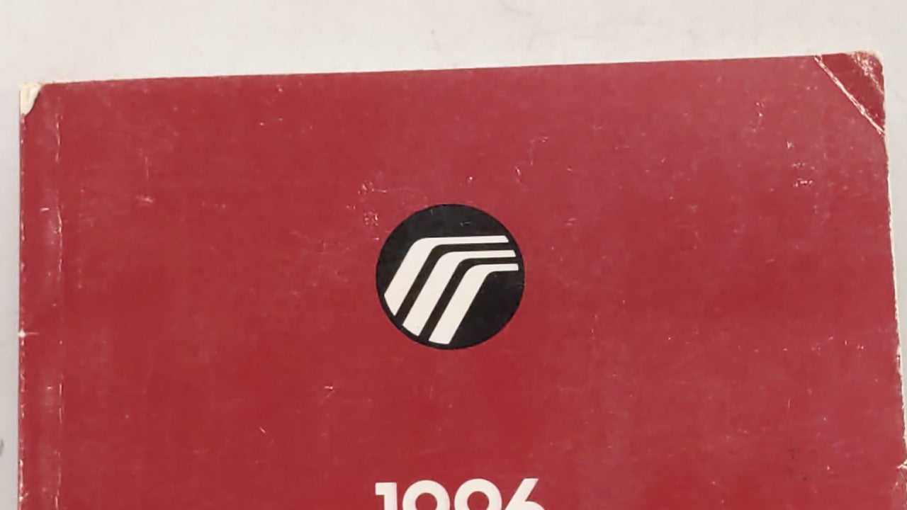 1996 Mercury Cougar Owners Manual Book Guide OEM Used Auto Parts - Oemusedautoparts1.com