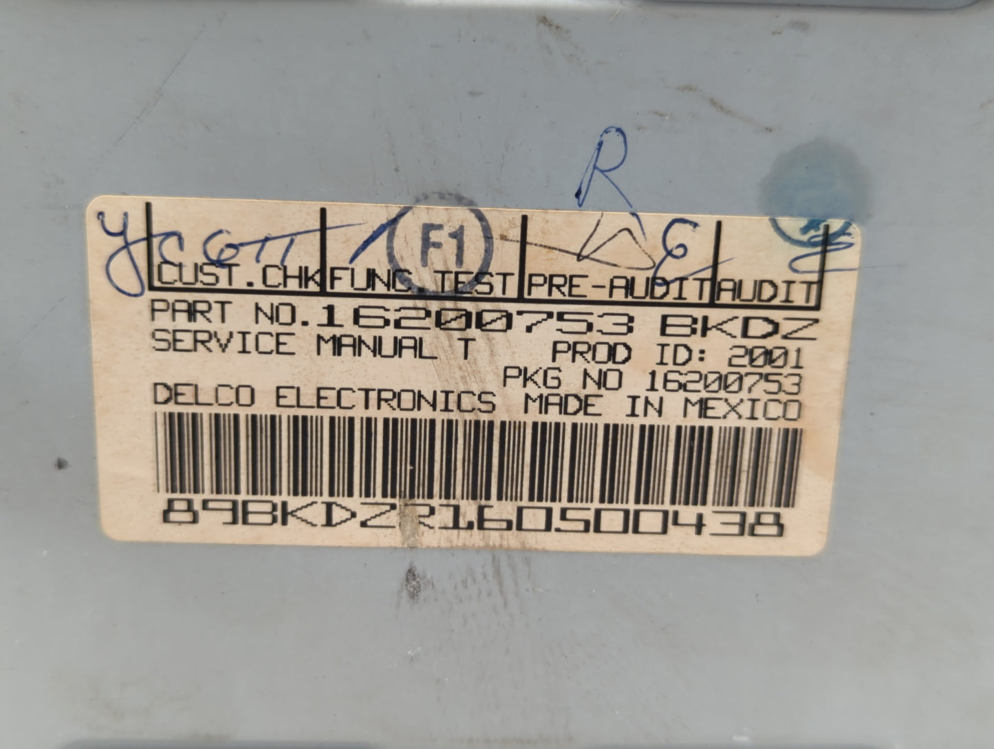 1996 Oldsmobile 88 Radio AM FM Cd Player Receiver Replacement P/N:16200753 Fits Fits 1997 1998 1999 2000 2001 OEM Used Auto 