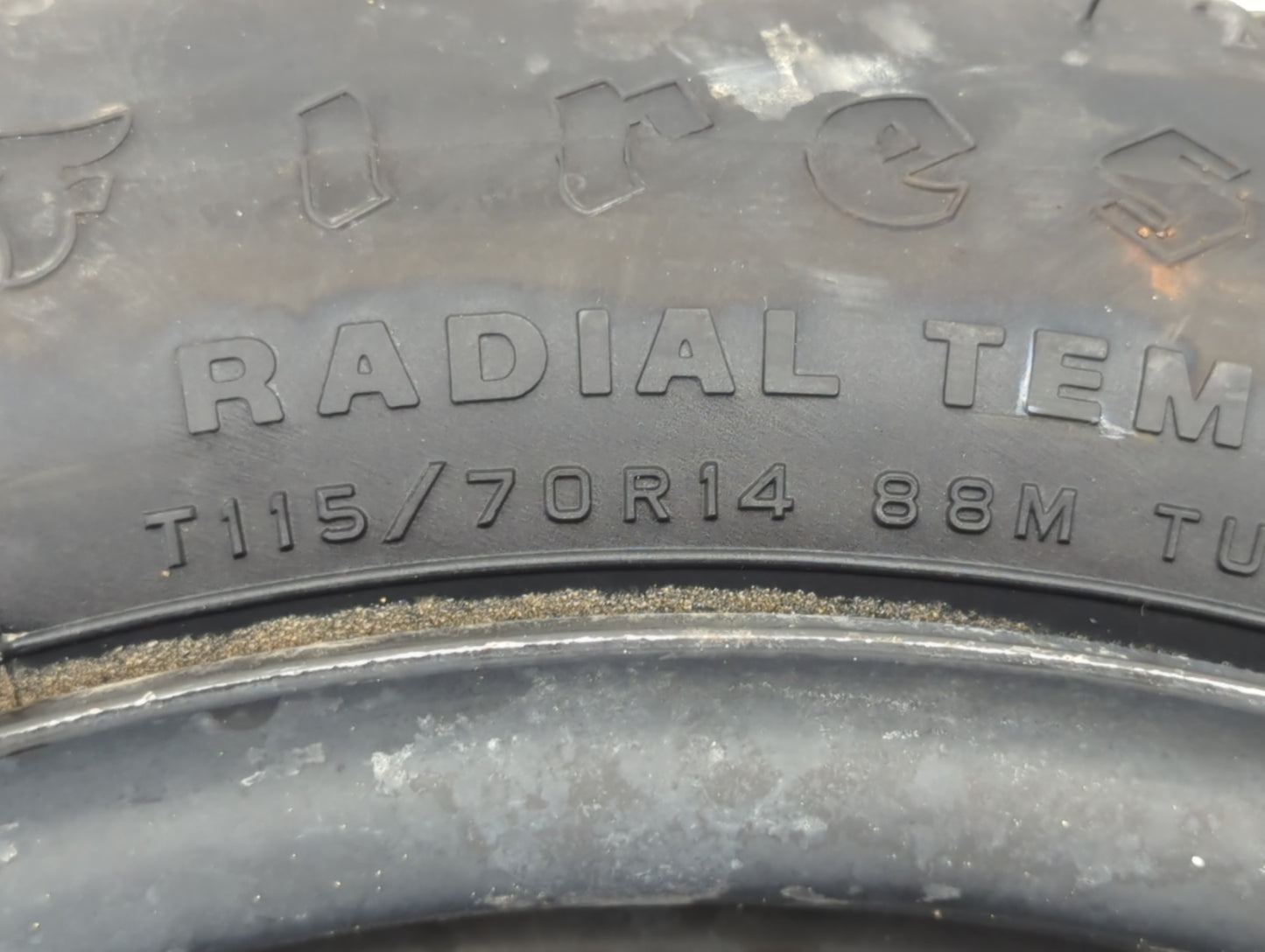 1995-1997 Toyota Corolla Spare Donut Tire Wheel Rim Oem - Oemusedautoparts1.com