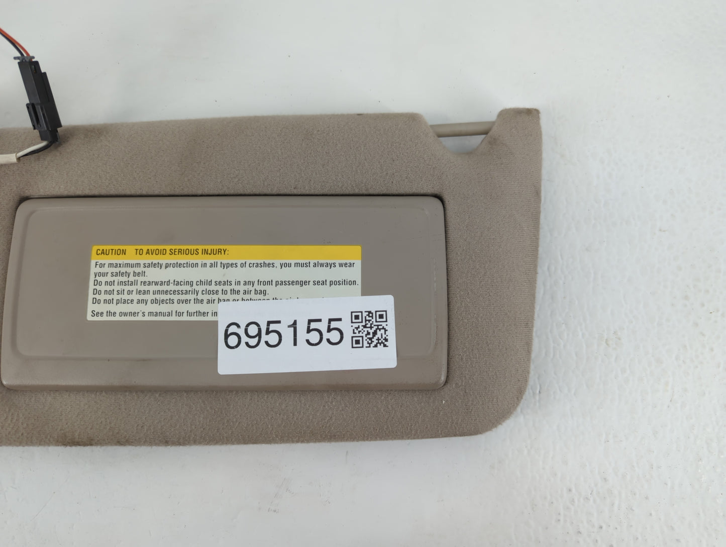 1997 Cadillac Eldorado Sun Visor Shade Replacement Driver Left Mirror Fits OEM Used Auto Parts - Oemusedautoparts1.com