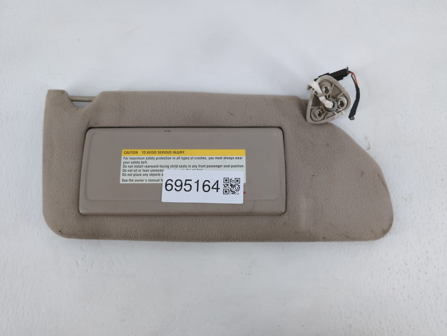 1997 Cadillac Eldorado Sun Visor Shade Replacement Passenger Right Mirror Fits OEM Used Auto Parts - Oemusedautoparts1.com