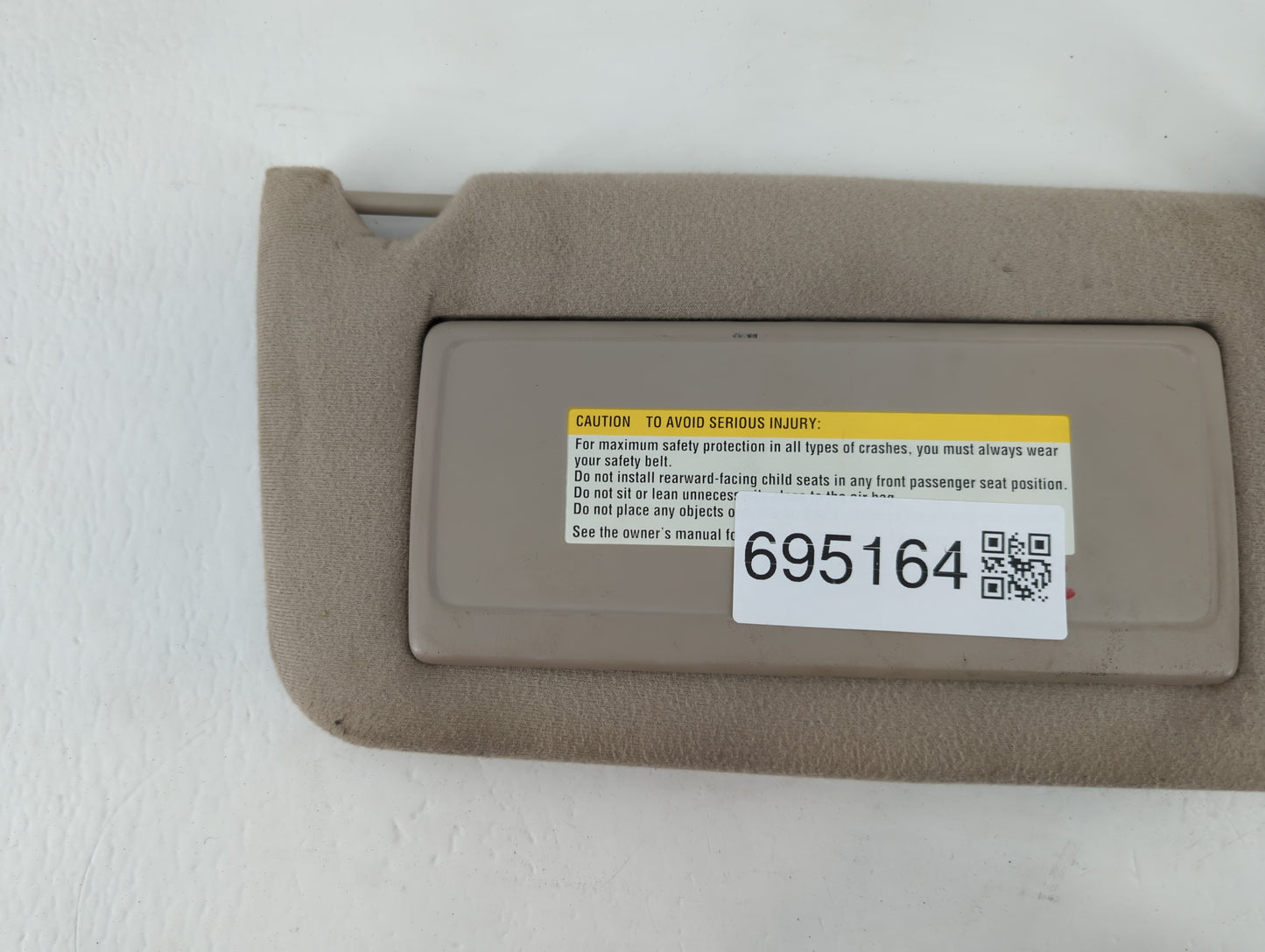 1997 Cadillac Eldorado Sun Visor Shade Replacement Passenger Right Mirror Fits OEM Used Auto Parts - Oemusedautoparts1.com