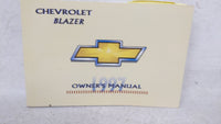 1997 Chevrolet Blazer Owners Manual Book Guide OEM Used Auto Parts - Oemusedautoparts1.com