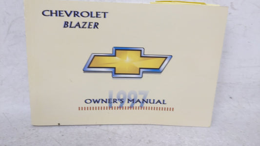 1997 Chevrolet Blazer Owners Manual Book Guide OEM Used Auto Parts - Oemusedautoparts1.com