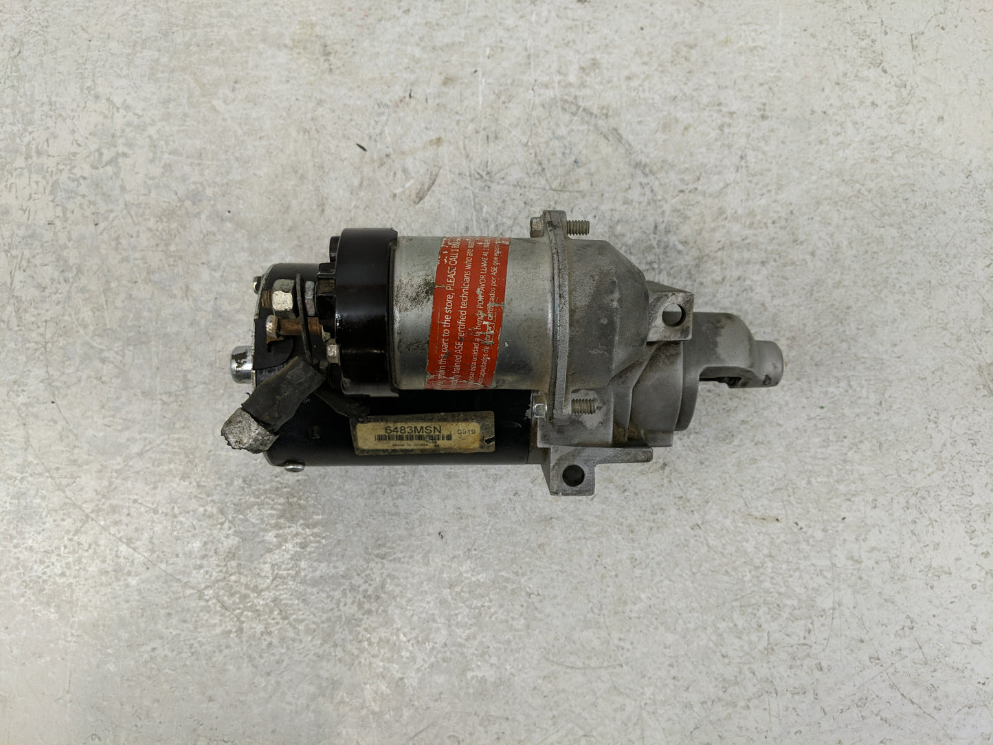 1997 Chevrolet K1500 Car Starter Motor Solenoid OEM P/N:6483MSN Fits Fits 1991 1992 1993 1994 1995 1996 1998 1999 OEM Used A