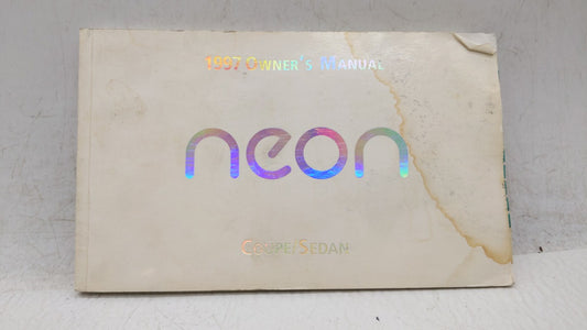 1997 Dodge Neon Owners Manual Book Guide OEM Used Auto Parts - Oemusedautoparts1.com