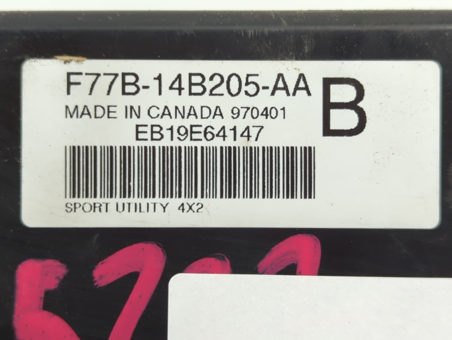 1997-1997 Ford Explorer Chassis Control Module Ccm Bcm Body Control - Oemusedautoparts1.com