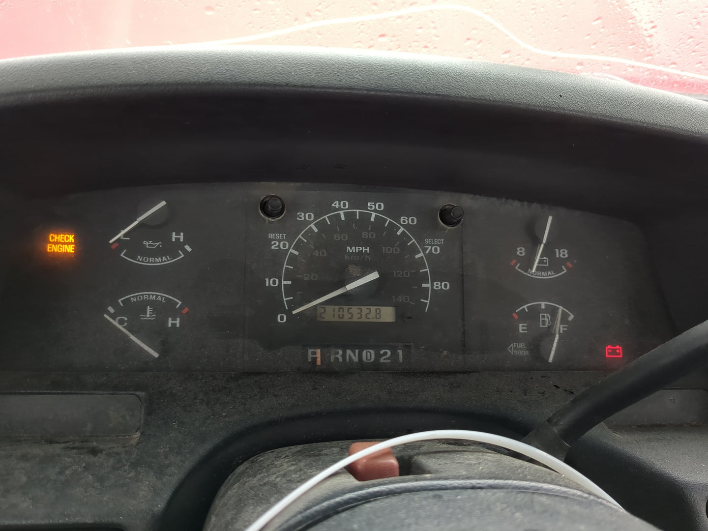 1997 Ford F-250 Instrument Cluster Speedometer Gauges Fits OEM Used Auto Parts - Oemusedautoparts1.com