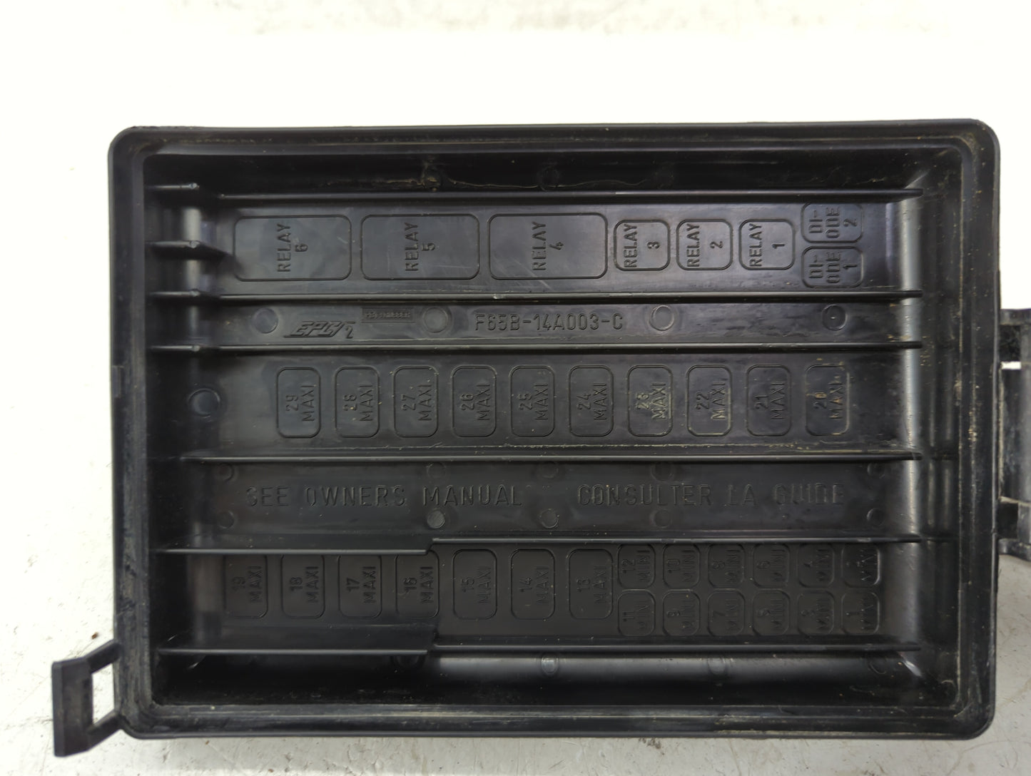 1997 Ford F-250 Fusebox Fuse Box Panel Relay Module P/N:F65B-14A003-C Fits OEM Used Auto Parts - Oemusedautoparts1.com