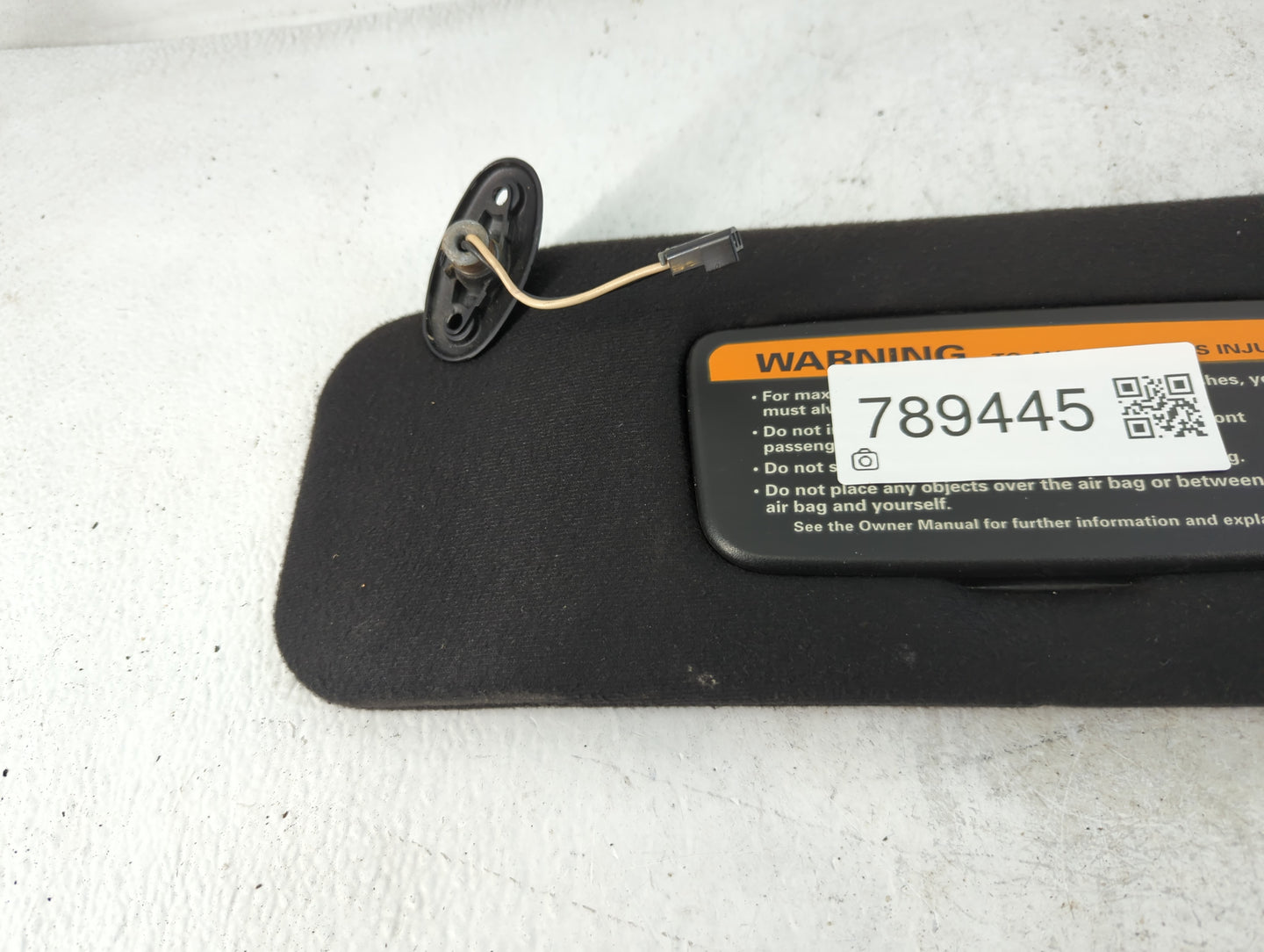 1997 Ford Mustang Sun Visor Shade Replacement Driver Left Mirror Fits OEM Used Auto Parts - Oemusedautoparts1.com