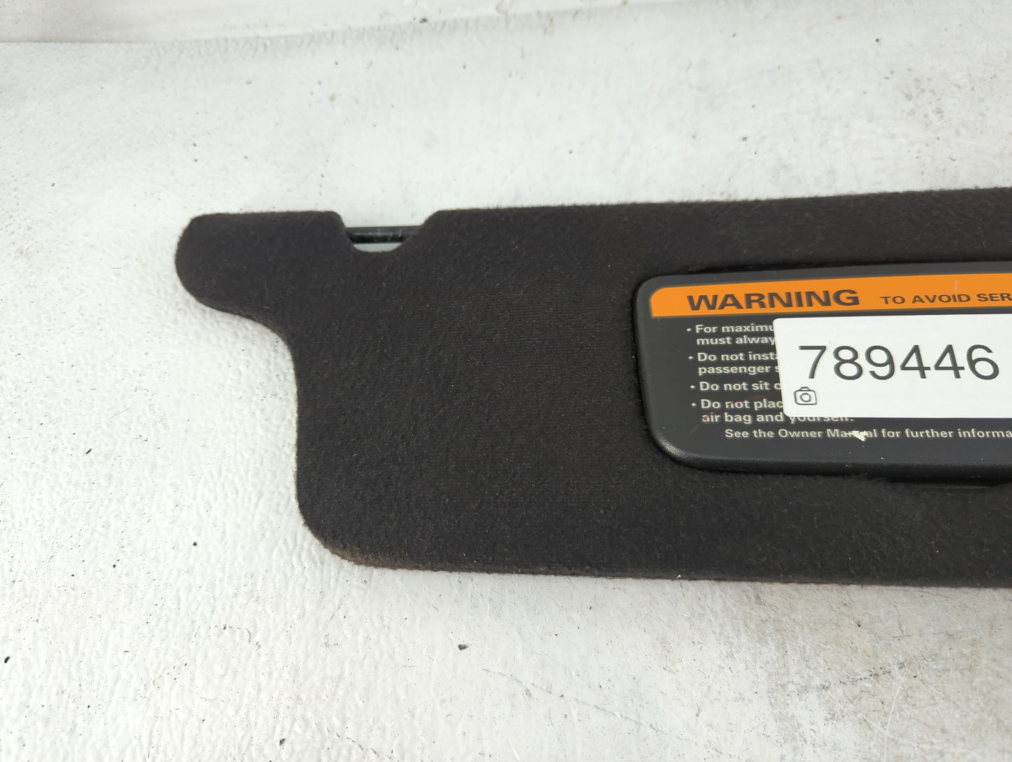 1997 Ford Mustang Sun Visor Shade Replacement Passenger Right Mirror Fits OEM Used Auto Parts - Oemusedautoparts1.com