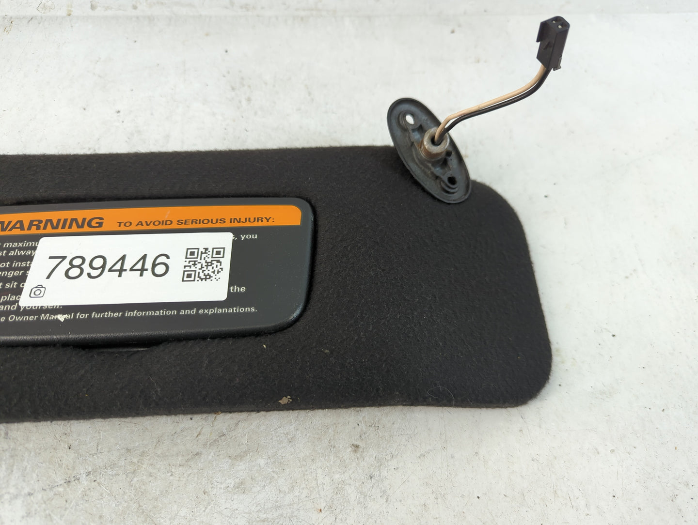 1997 Ford Mustang Sun Visor Shade Replacement Passenger Right Mirror Fits OEM Used Auto Parts - Oemusedautoparts1.com