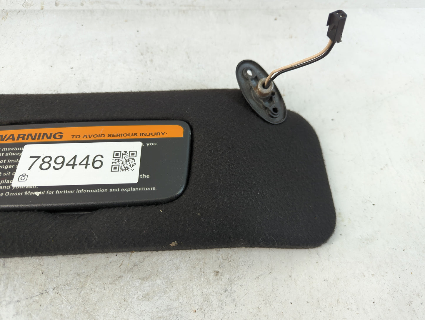 1997 Ford Mustang Sun Visor Shade Replacement Passenger Right Mirror Fits OEM Used Auto Parts - Oemusedautoparts1.com