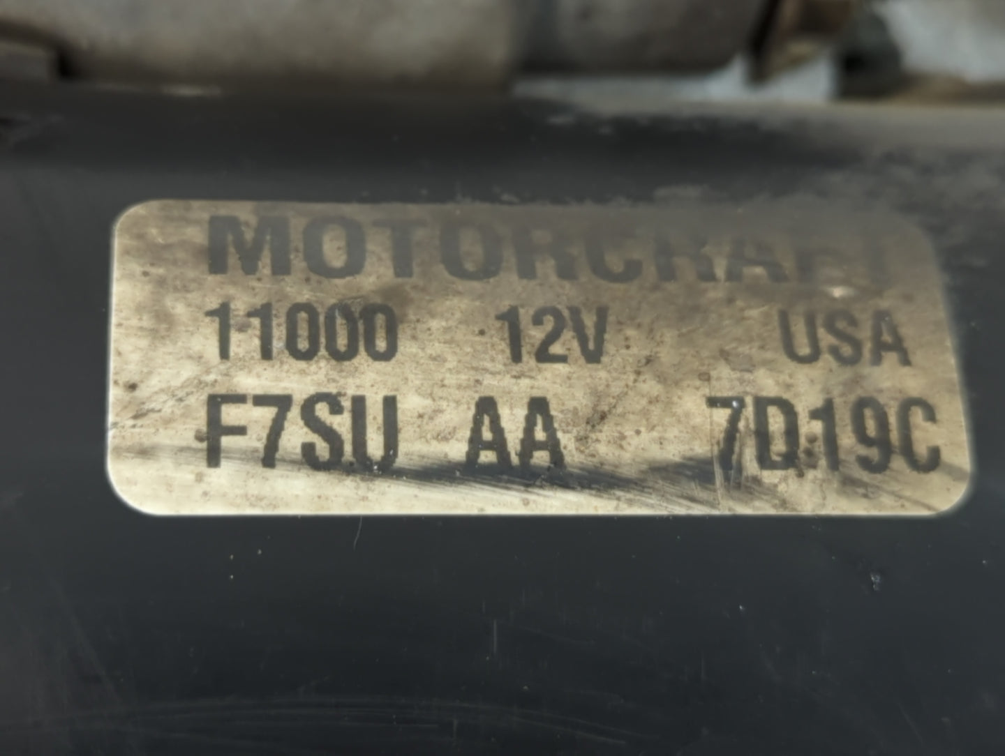 1994-1997 Ford Thunderbird Car Starter Motor Solenoid OEM P/N:F7SU 11000 AA Fits Fits 1992 1993 1994 1995 1996 1997 OEM Used