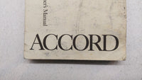 1997 Honda Accord Owners Manual Book Guide P/N:00X31-SV2-6300 OEM Used Auto Parts - Oemusedautoparts1.com