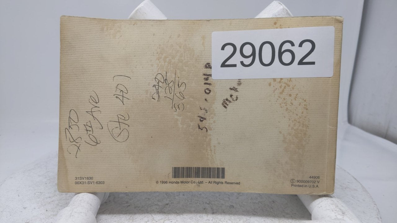 97 Accord OEM Owners Manual Users Guide Operators Hand Book 11X618 - Oemusedautoparts1.com