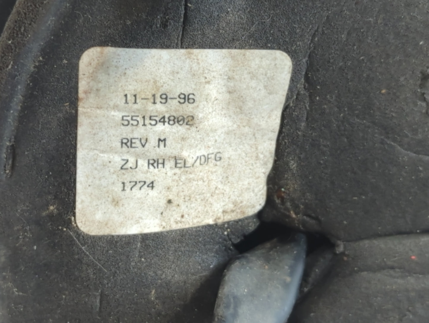 1996-1998 Jeep Grand Cherokee Passenger Side View Mirror - Right Door Mirror OEM Used - Oemusedautoparts1.com