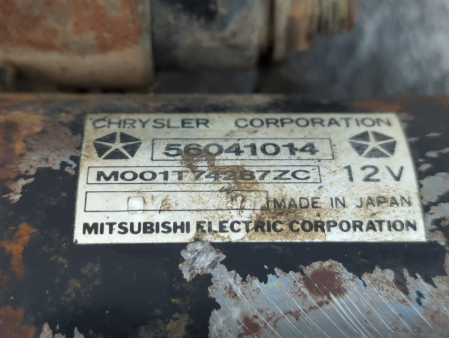 1994-1998 Jeep Wrangler Car Starter Motor Solenoid OEM P/N:56041014 Fits Fits 1994 1995 1996 1997 1998 OEM Used Auto Parts -